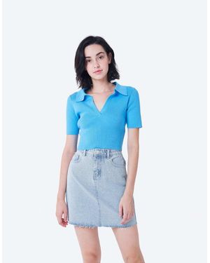 Glamorous Denim Mini Skirts - Blue