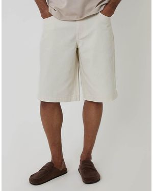Threadbare Baggy Fit Denim Shorts - Grey
