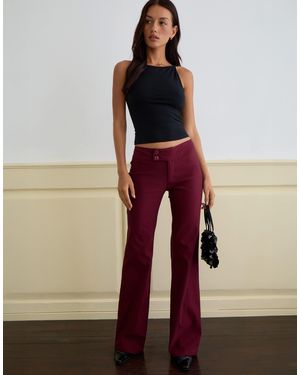 Motel Falita Low Rise Fla Trouser - Red