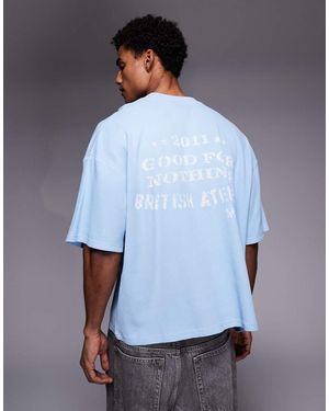 Good For Nothing Oversized T-shirt - Blue