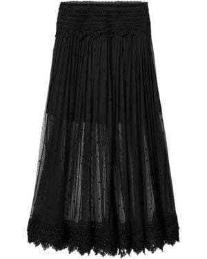 AllSaints – trixie – rock aus spitze - Schwarz
