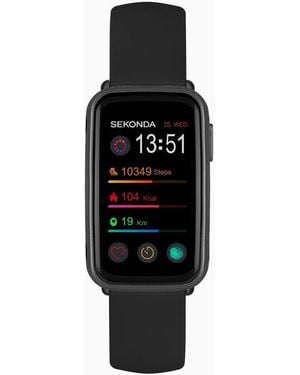 Sekonda Track 26Mm Smartwatch Watch With Case And Silicone Strap With Lcd Dial - Black