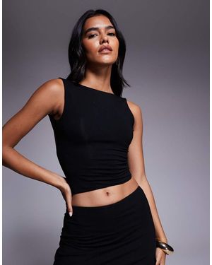 Oh Polly Wren Open Back Top - Black