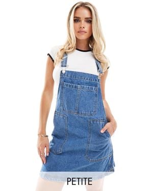 Don't Think Twice Dtt petite – lucine – latzkleid - Blau