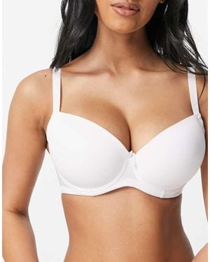 Ivory Rose Ivory Rose Fuller Bust Plain T-shirt Bra - White