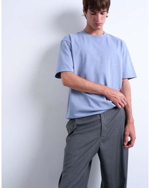 TOPMAN T-Shirt Oversize Medio - Viola