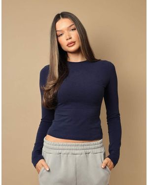SIMMI Long Sleeve Soft Touch T-Shirt - Blue