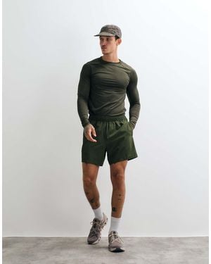 4505 Icon Active Quick Dry Muscle Fit Base Layer Training Long Sleeve Top - Brown