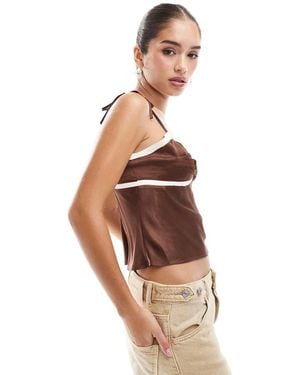 ASOS Canottiera - Marrone