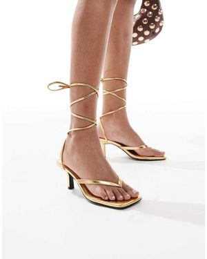 4th & Reckless Teensandalen Met Bandjes En Halfhoge Hak - Wit