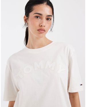 Tommy Hilfiger Varsity Logo Relaxed Fit T-shirt - White