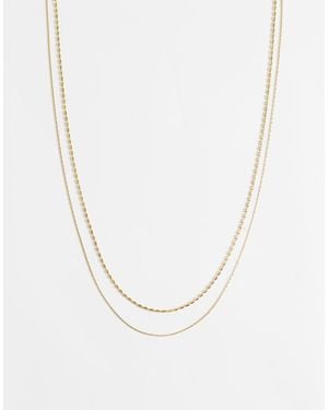 ASOS Collana Sottile - Bianco