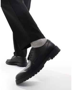 Thomas Crick – bower – elegante derby-schuhe aus em leder - Schwarz
