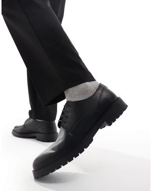Thomas Crick Bower - chaussures richelieu élégantes en cuir - Noir