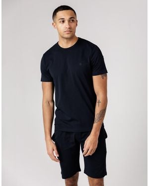 French Connection Cotton T-Shirt And Shorts Co-Ord Set - Blue