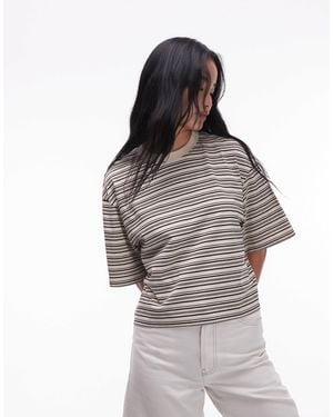 & Other Stories – kastig geschnittenes oversize-t-shirt - Grau