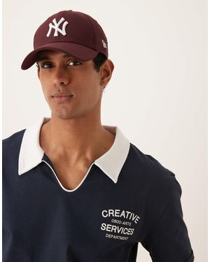 ASOS – lockeres kastiges poloshirt - Blau