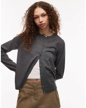 ARKET – strickjacke aus merinowolle - Grau