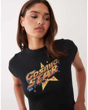 ASOS Baby T-shirt With Cosmic Star Graphic - Black