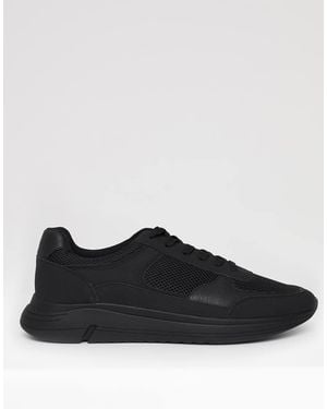 Threadbare Lace Up Casual Trainers - Black