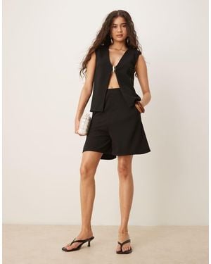 ASOS Co-ord Scuba Bermuda Short With Pockets - Black