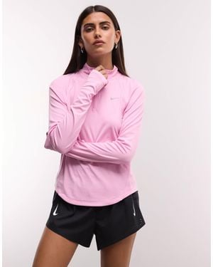 Nike – tempo dri-fit – langärmliges t-shirt - Pink