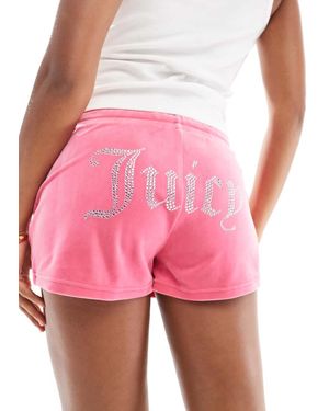 Juicy Couture Velour Track Shorts - Pink