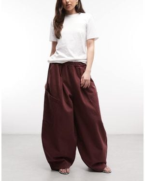 Collusion Xl Balloon Cargo Trouser - Red