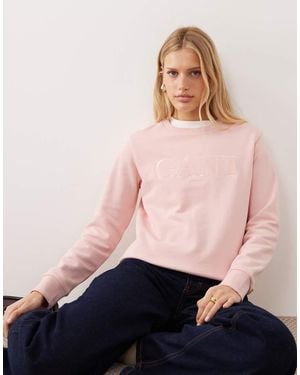 GANT Graphic Collegiate Sweat - Pink