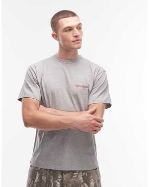 No Problemo 100% Cotton T-Shirt With Mini Logo - Grey