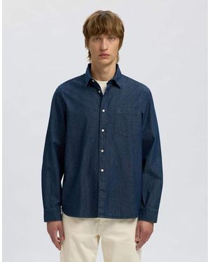 SELECTED Denim Shirt - Blue