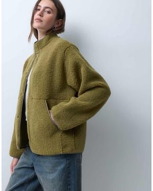 JJXX Teddy Jacket With High Neck - Green