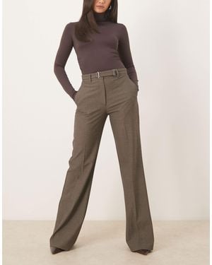 Mango Belted Tailored Trouser - Natural