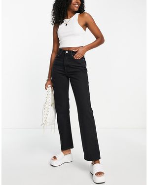 Weekday Rowe Extra High Waist Straight Leg Jeans - Blue