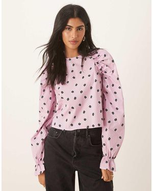 Glamorous Gathered Sleeve Blouse