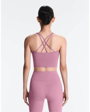 Oysho Comfortlux Strap Tank Top With Cups - Pink