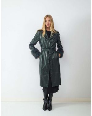 Balmohk Cappotto Lungo Scuro - Verde