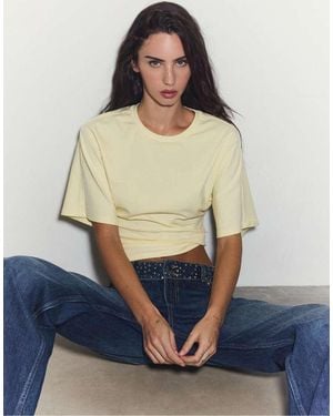 Stradivarius Japanese Short Sleeve T-shirt - Blue