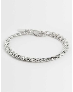 ASOS Braided Rope Chain Bracelet - Metallic