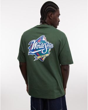KTZ Ny Yankees World Series Graphic T-shirt With Back Print - Green