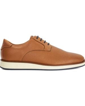 Dune Bow Derby Shoes - Brown