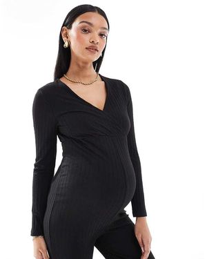 ONLY Long Sleeve Jersey Jumpsuit - Black