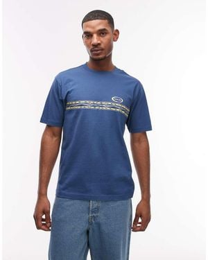 Parlez Diego Graphic T-Shirt - Blue