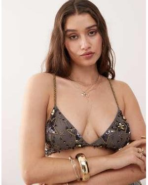 Miss Selfridge Soutien-gorge triangle - Marron