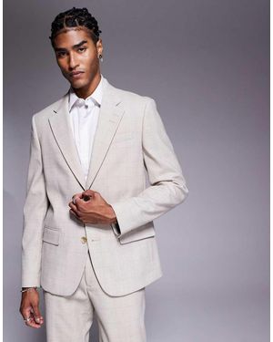 River Island Slim Fit Suit Jacket - Grey