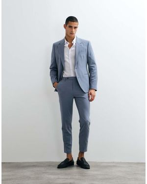 ASOS Tapered Suit Trousers - Blue
