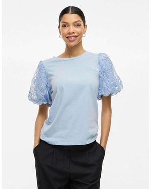 Vila Top A Maniche Corte Kentucky - Blu