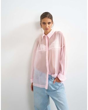 TOPSHOP Organza Overhemd - Wit