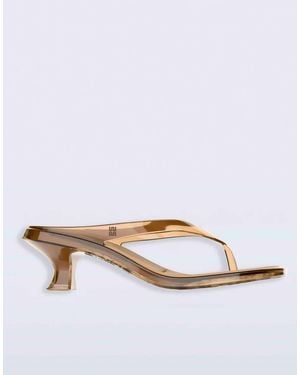 Melissa Thong Kitten Heel Sandals - White