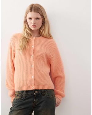 Monki – strickjacke - Orange
